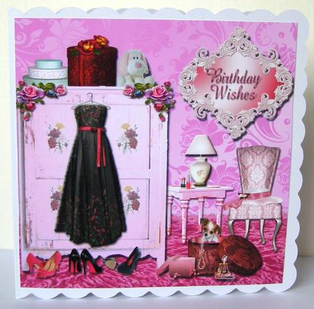 Pretty in Pink Birthday Plus Gift Card by Margaret McCartney