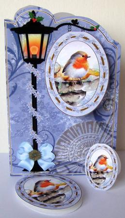 Blue Robin 3D Opening Sign Card Mini Kit by Margaret McCartney