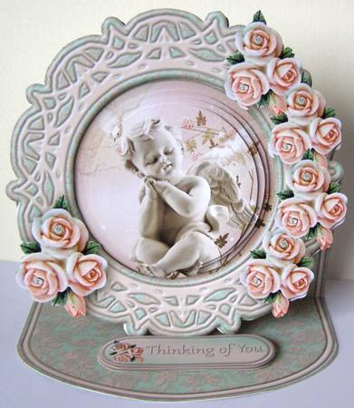 Little Angel Framed Easel Card Mini Kit by Margaret McCartney