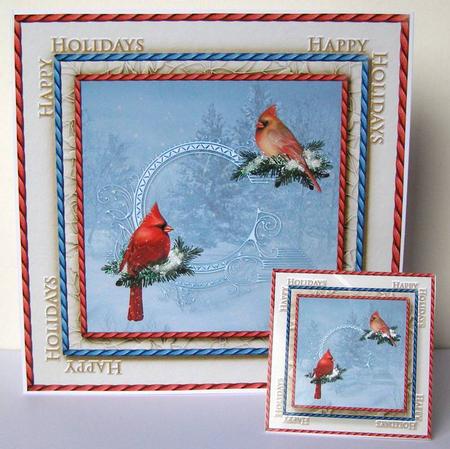 7.5" Card Topper & Gifttag Christmas 13 by Margaret McCartney
