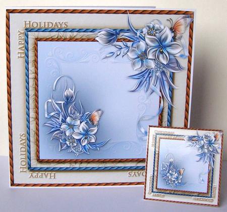 7.5" Card Topper & Gifttag Christmas 17 by Margaret McCartney