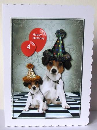 Birthday Boy Party Hats Puppy's by Margaret McCartney
