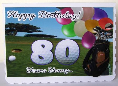 Happy Birthday Golfer by Margaret McCartney