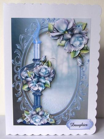 Tall Perfume Bottle - the Scent of Porcelain Roses by Margaret McCartney