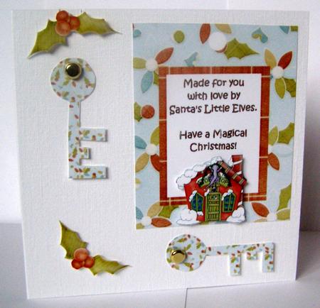 Santa's Magic Key Decoupage Design by Margaret McCartney