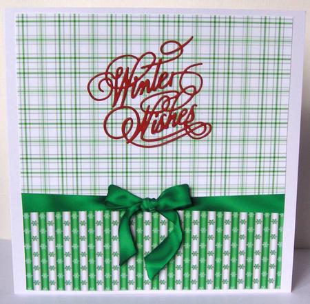 8in Backing Green Check by Margaret McCartney