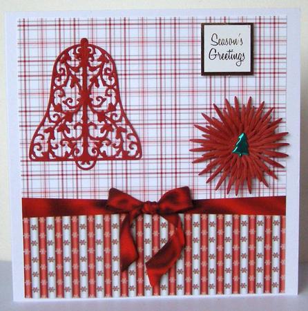 8in Backing Red Check by Margaret McCartney