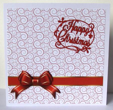 8in Backing Red Swirl by Margaret McCartney