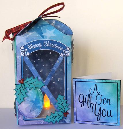 3D Xmas Stars Lantern Candle/gift Box Kit by Margaret McCartney