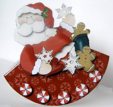 Santa Baby Wobble Card by Margaret McCartney