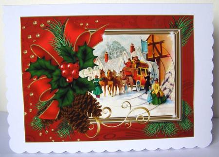 Framed Vintage Stagecoach Pyramid by Margaret McCartney