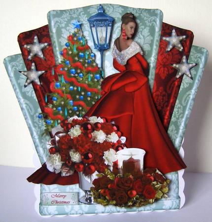Art Deco Topper Christmas Beauty by Margaret McCartney