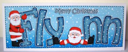 Large Dl Christmas Flynn Santa 3D Decoupage by Margaret McCartney