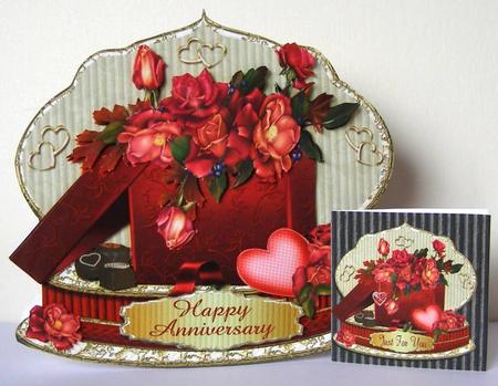 Valentine Rose Shaped Card Mini Kit by Margaret McCartney