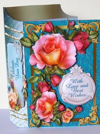 Book of Roses Shaped Card Plus Gift Card by Margaret McCartney