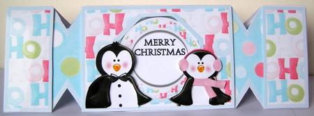 Cracking Christmas - Ho Ho Ho - Shaped Card Front by Margaret McCartney