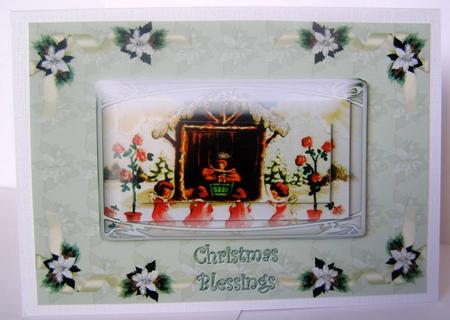 Christmas Blessing with Angels by Margaret McCartney