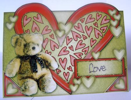 Teddy Bear and Heart Over the Edge by Margaret McCartney