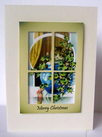 Through My Window Cats Merry Christmas by Margaret McCartney
