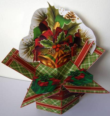 3D Pop-up Box- Christmas Bells by Margaret McCartney