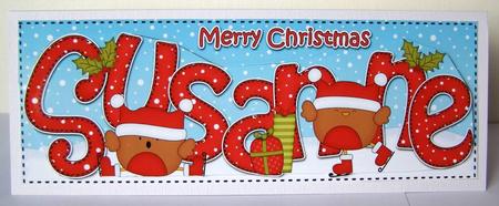 Large Dl Xmas Susanne Robins 3D Decoupage by Margaret McCartney