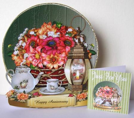 Tea Time Shaped Card Mini Kit Plus Gift Card by Margaret McCartney