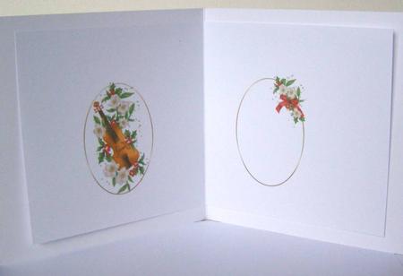 Winter Melody Silent Night Pyramid Insert by Margaret McCartney