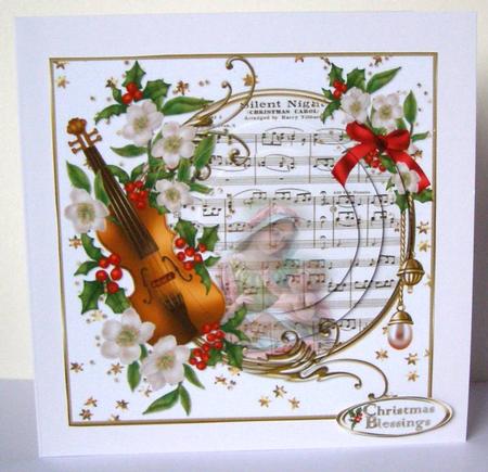 Winter Melody Silent Night Pyramid by Margaret McCartney