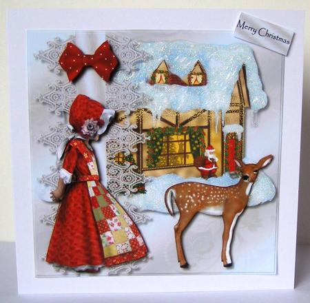 Cute Christmas Girl by Margaret McCartney