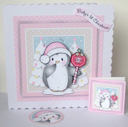 Santa Stop Here Penguin Mini Kit by Margaret McCartney