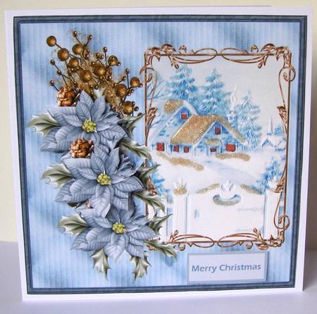 Magic of Christmas Card with Decoupage by Margaret McCartney