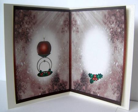 Red Candle Xmas Insert by Margaret McCartney