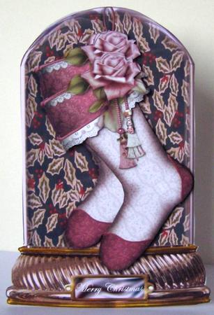 Christmas Stockings Globe by Margaret McCartney