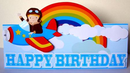 Chox Away Aeroplane Dl Children's Mini Birthday Kit by Margaret McCartney