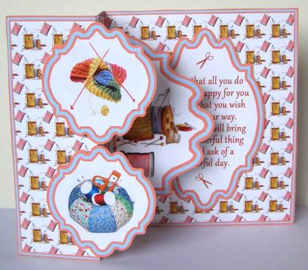 Fold Back Pop-up - Sewing & Knitting by Margaret McCartney