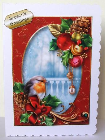 Robin, Holly & Baubles by Margaret McCartney