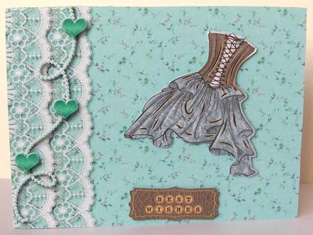 Copper Hearts Backing Paper 4 by Margaret McCartney