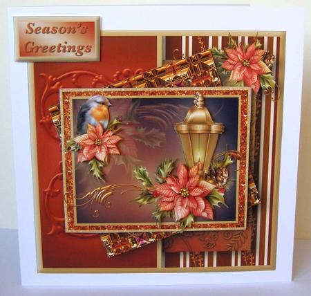 Christmas Lantern Multi-layer Card Mini Kit by Margaret McCartney