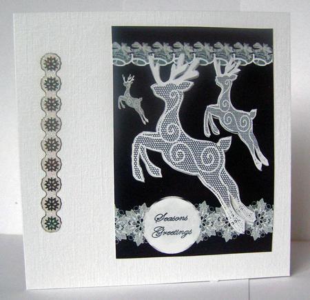 Lace Reindeers by Margaret McCartney