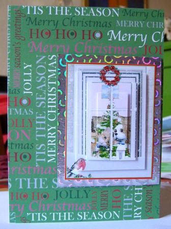 Christmas Cat and Dog Pyramid by Margaret McCartney
