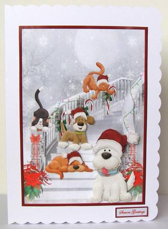 Dogs and Cats Friends for Christmas by Margaret McCartney