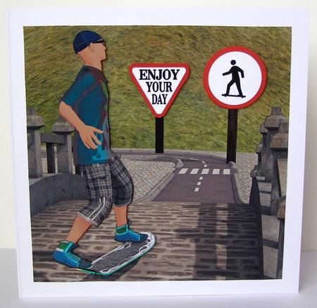 Skateboarding Teen by Margaret McCartney