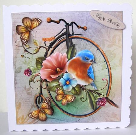 Garden of Peace Topper with Decoupage by Margaret McCartney