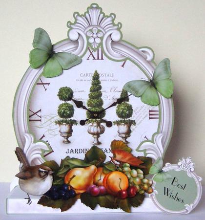 Beautiful Gardening Time Shaped Card Kit by Margaret McCartney
