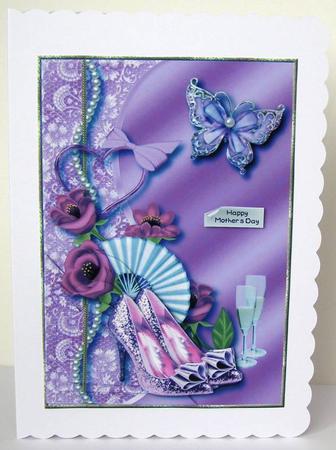 Moonlight Romance Corner Stacker Card Topper 6 by Margaret McCartney