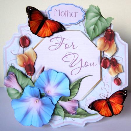 Spring Posies 7x7 Tent Card - Glorious Morning by Margaret McCartney
