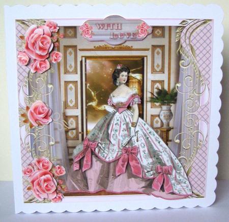 Victorian Lady Pink Rose Mini Kit by Margaret McCartney