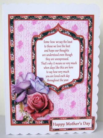 Mother's Day Belle Epoque Roses Decoupage by Margaret McCartney