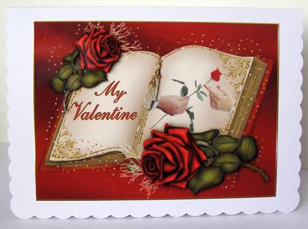 Open Book Roses for My Valentine by Margaret McCartney