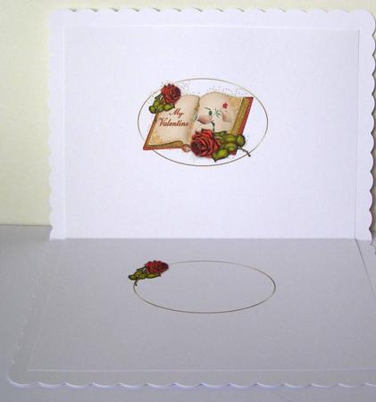 Open Book Roses for My Valentine Insert by Margaret McCartney